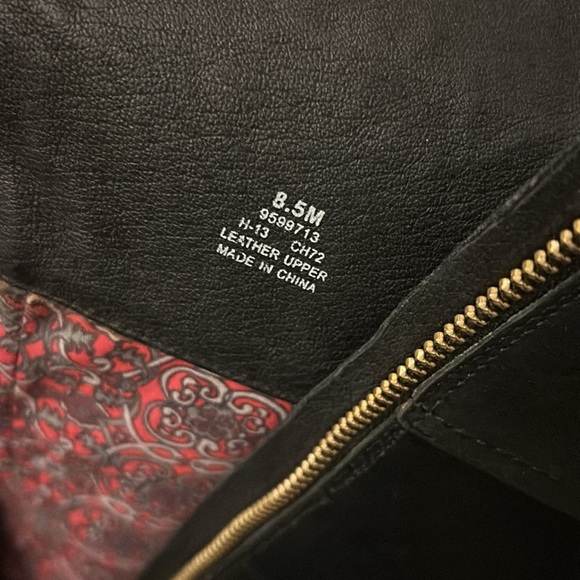 Sperry - Topsider Knee High Black Leather Boots - Size 8.5 - Picture 6 of 7